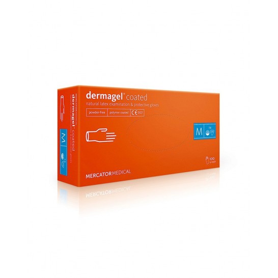 Guantes de látex dermagel sin polvo - 100 ud