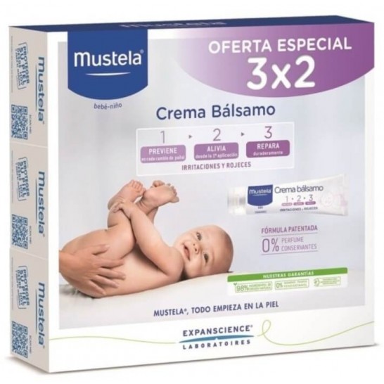 Pack 3x2 Crema Bálsamo Bebé Irritaciones y Rojeces